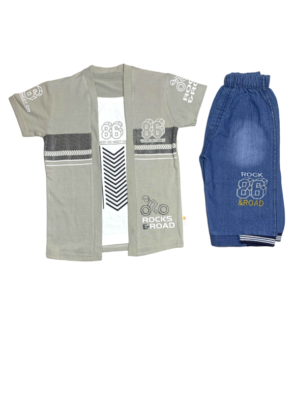 Kids’ Summer Casual Set (T-Shirt, and Shorts) [4-6 Years]