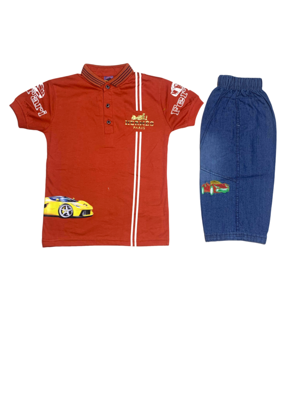 Boys’ Sportswear T-Shirt & Shorts PAIR [4 to 6 years] - Image 2