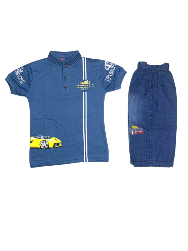 Boys’ Sportswear T-Shirt & Shorts PAIR [4 to 6 years] - Image 3